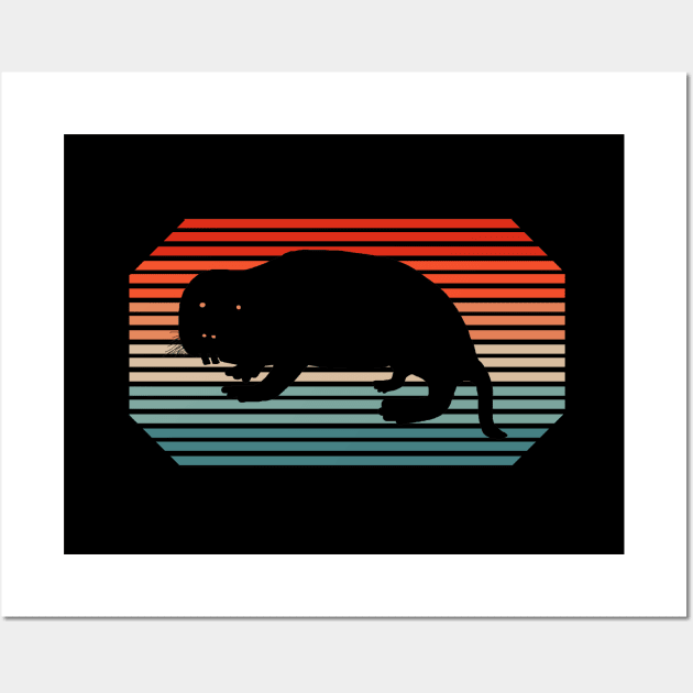 Retro naked mole rat model rodents lover Wall Art by FindYourFavouriteDesign